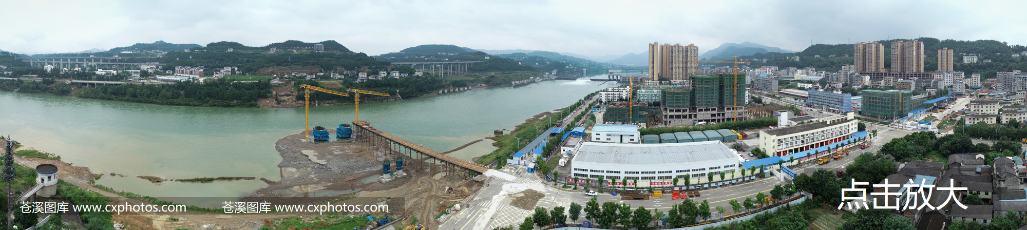 20190730苍溪县城肖家坝大桥建设11